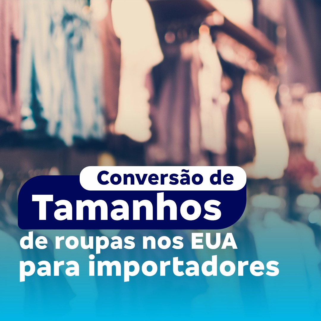 Conversão do tamanho de roupa EUA x Brasil